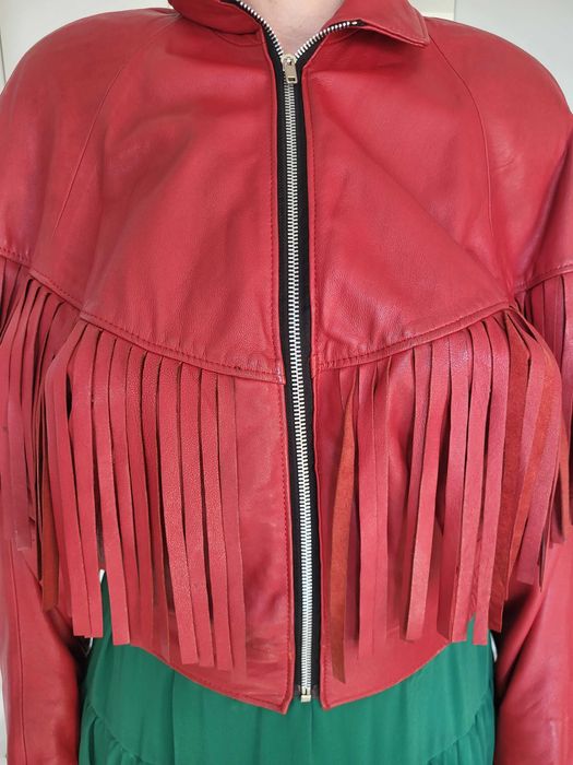 Geaca scurta din piele naturala, marimea 40