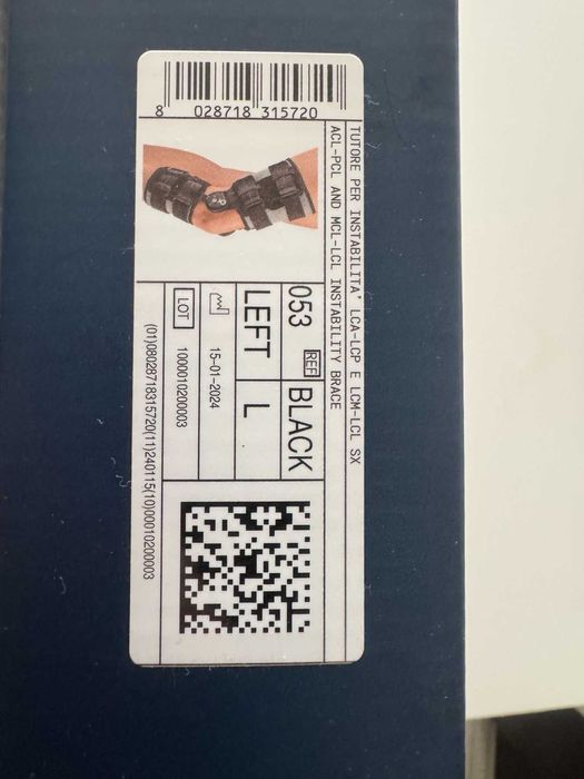 Кръстни връзки и коляно - Ортеза (шина) за коляно с градуси Pavis