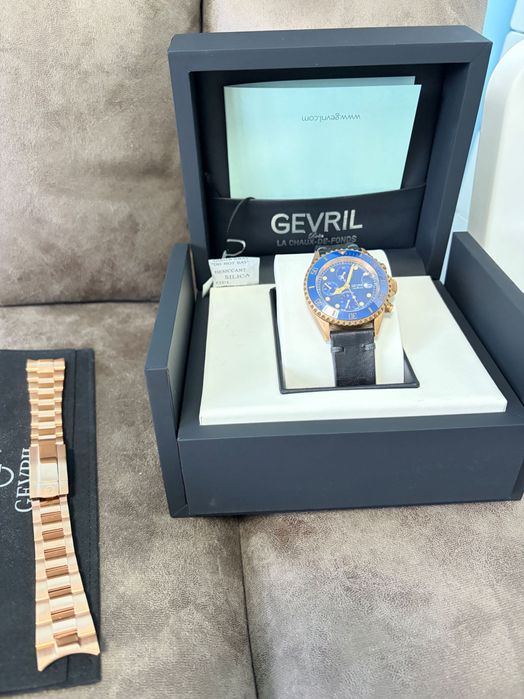 Gevril Wall Street Swiss Automatic Chronograph