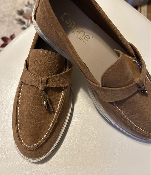 Mocasini  noi din piele intoarsa