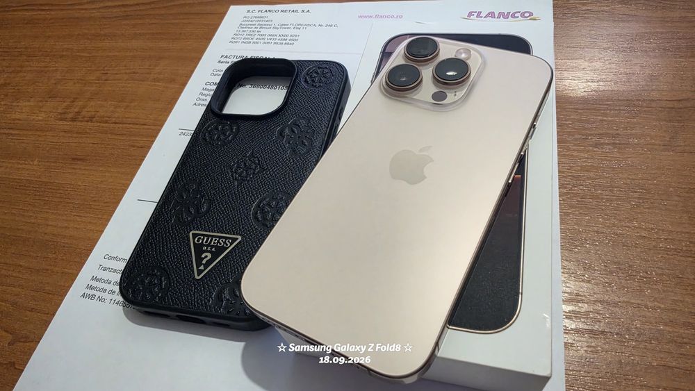 Apple iPhone 16 Pro -128 GB / Dessert Titanium /Garantie Flanco /Impecabil
