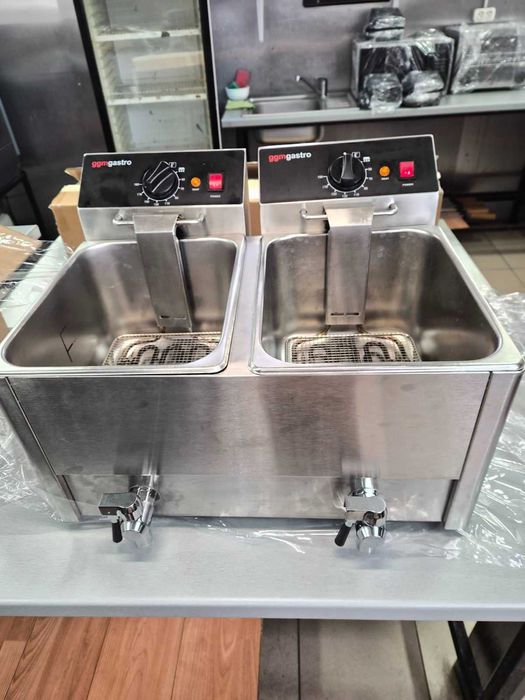 Професионален двоен електрически фритюрник GGM Gastro