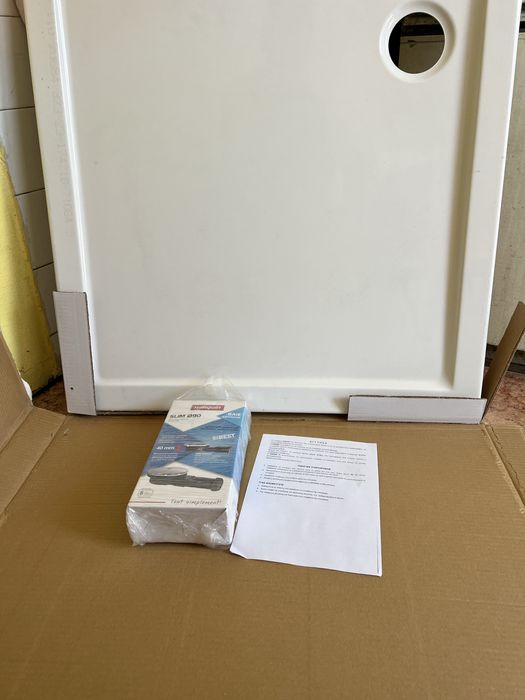 Продава ново италианс корито за душ кабина баня  80/80 см.+сифон-180€