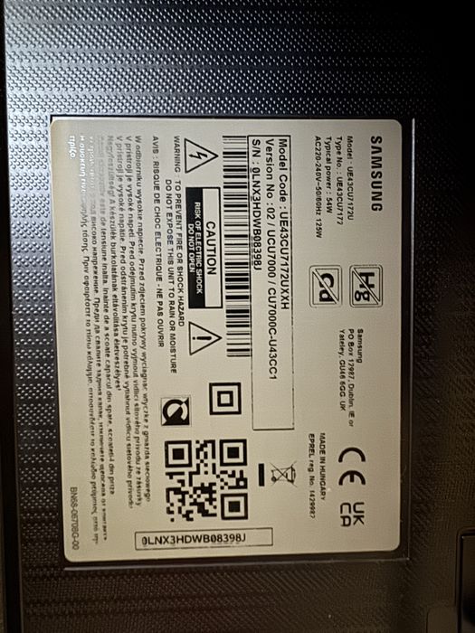 Телевизор самсунг 43”