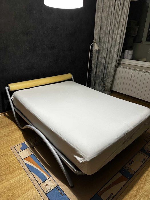 МЕТАЛНО легло спалня с подматрачна рамка 140/200