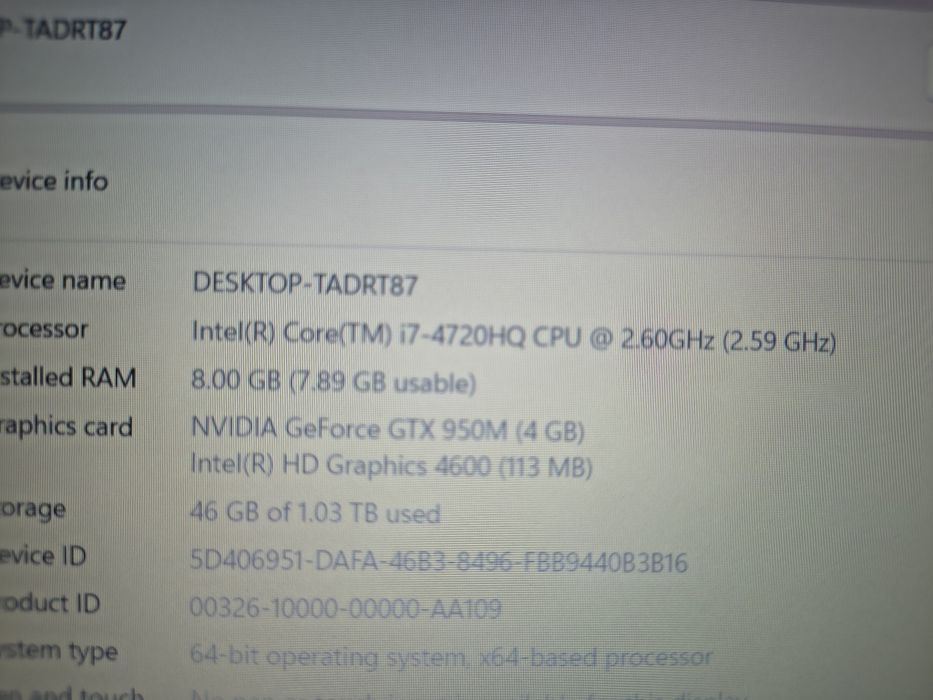 Asus Rog GL552JX