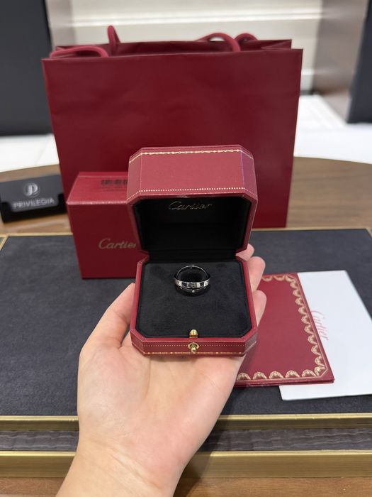 Кольцо с бриллиантами Cartier LOVE Double Ring 6 Diamonds