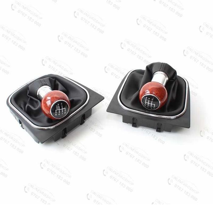 Nuca piele perforata S-line sau mahon pentru VW Golf 5, Golf 6, Jetta