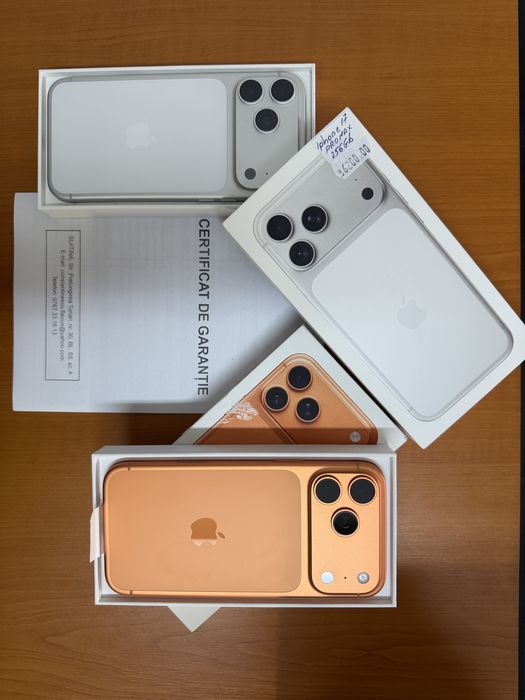 Iphone 17 pro max Orange si Silver 256gb, garantie