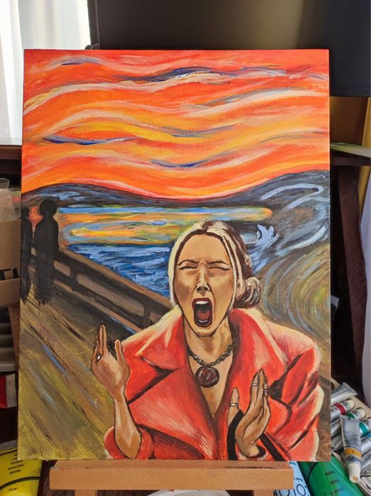 Tablou pictat la comanda