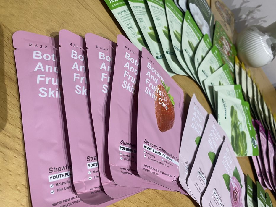 Тканевая маска для лица по 150 тг/ед