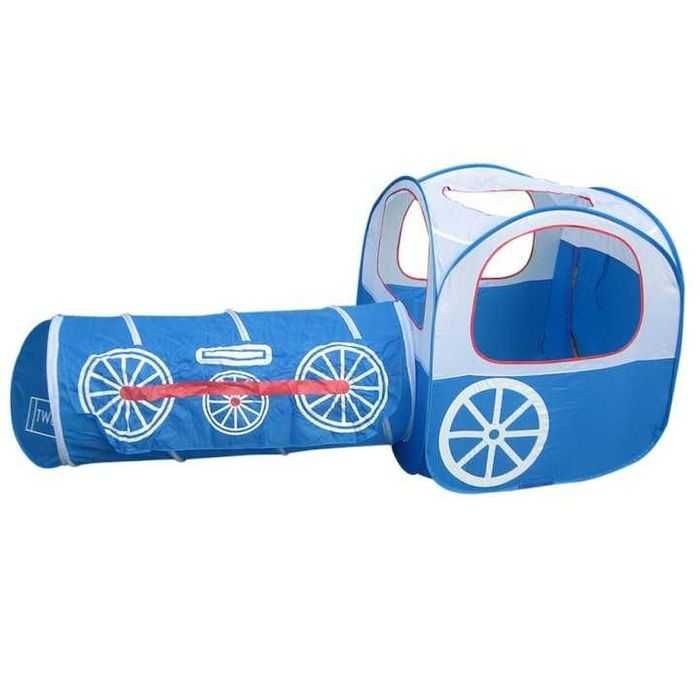 Детска играчка 2в1 палатка къща и тунел Влак