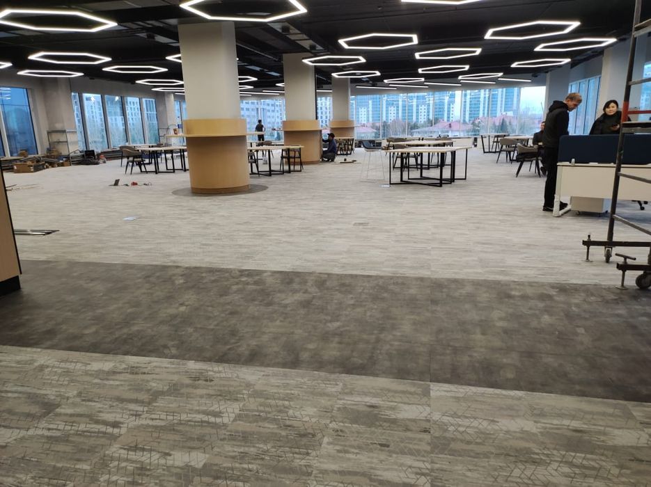 Монтаж укладка линолеума