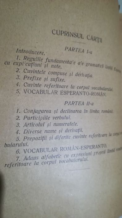 Dictionar Esperanto-roman 1932. Rar.