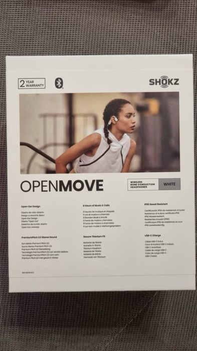 Căști Shokz OpenMove S661 – Albe