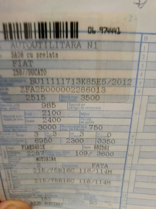 VAND Fiat Ducato 2012