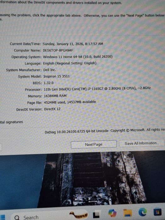 Laptop Dell cu i7 gen11