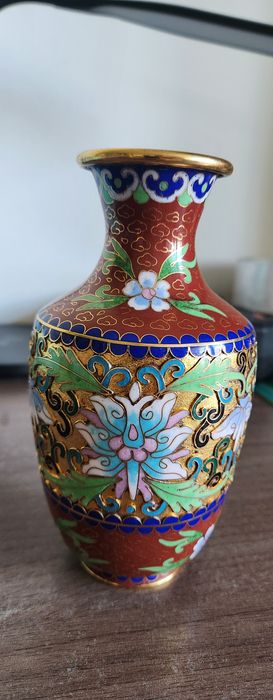Veche vază cloisonné 16 cm