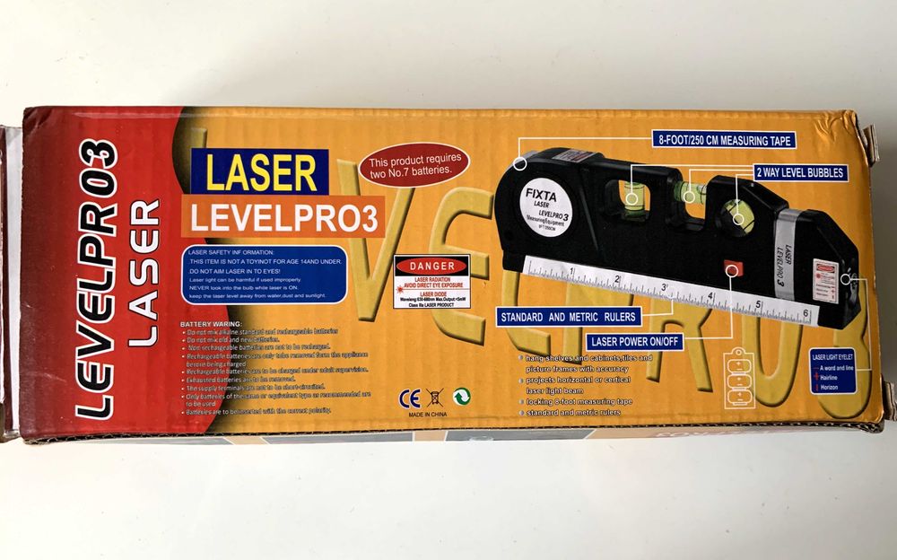 Boloboc cu nivela laser si ruleta nou