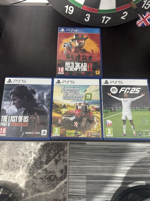 Tlou 2; FS 25; FC 25 RDR2 PS5