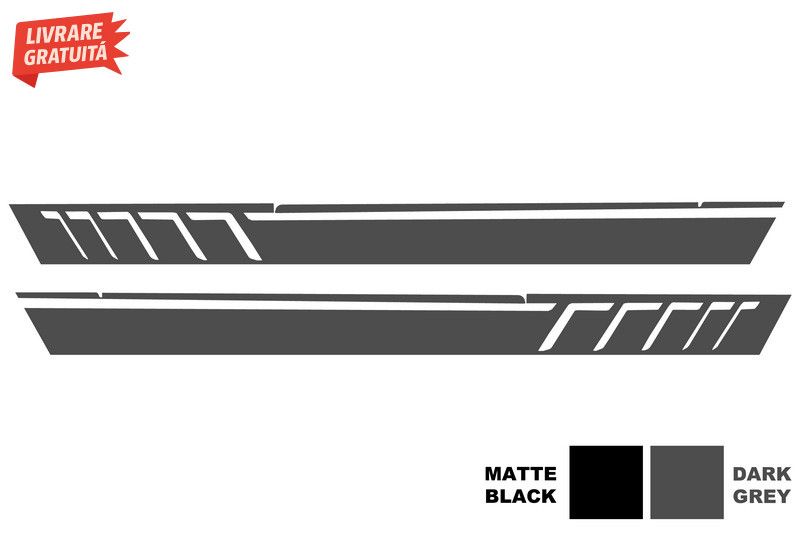 Bandouri Laterale Mercedes G-Class W463 (1989-2017) cu Stickere Latera