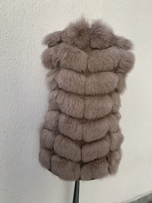 Vesta blana naturala vulpe