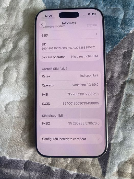 Iphone 16 pro/91%baterie