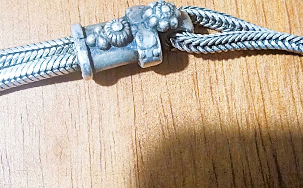 Colier argint lucrat manual