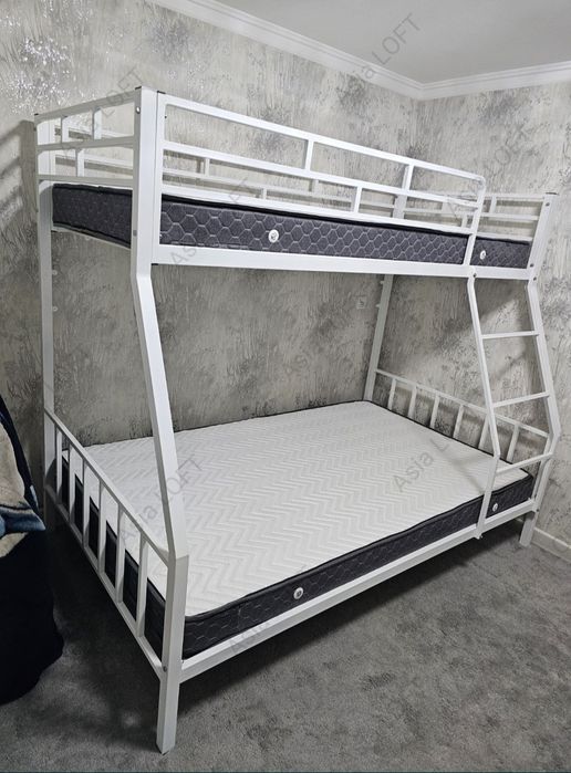 Кровать Металлическая Двухъярусная, Икки Каватли Темир Кроватлар