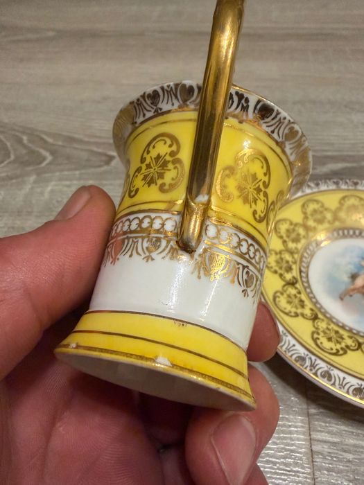 Стар красив сет за кафе с маркировка кошер