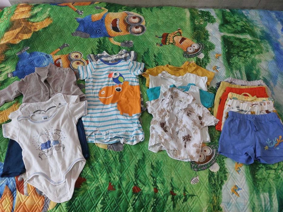 Летни дрешки за момче 6-9 месеца