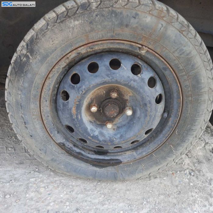 Set 4 Jante Roti Tabla 4x114,3 cu Anvelope Cauciucuri Iarna Dot 2011 Chevrolet Kalos 2002 - 2011 [C0970]