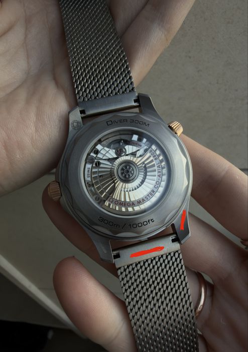 Omega Seamaster 300m Bronze Gold / Зелен безел — мъжки — QC снимки — наличен