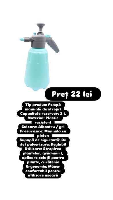 Pompe de stropit  – electrice și manuale