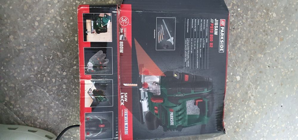 Fierăstrău pendular Parkside PSTD 800 B2, 800W, laser + pânze originale noi