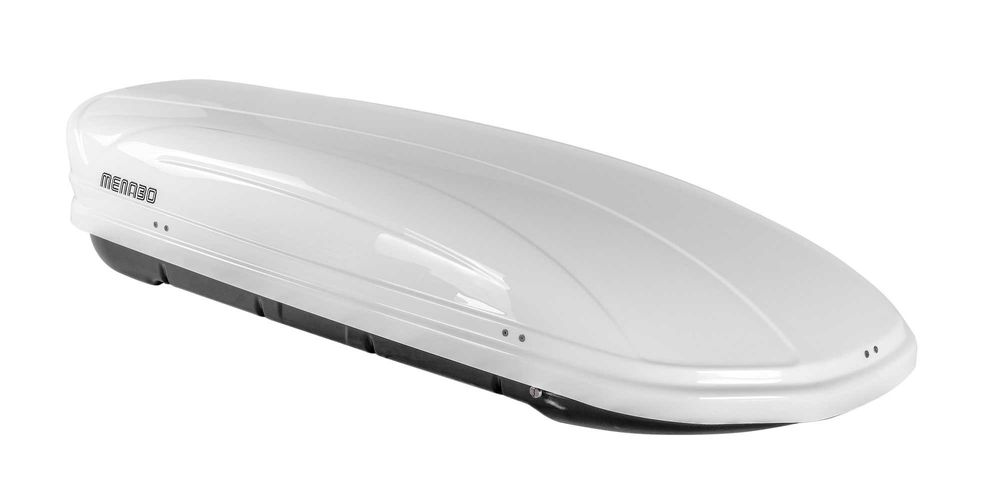 Автобокс багажник MENABO Mania 460л бял кутия за автомобил