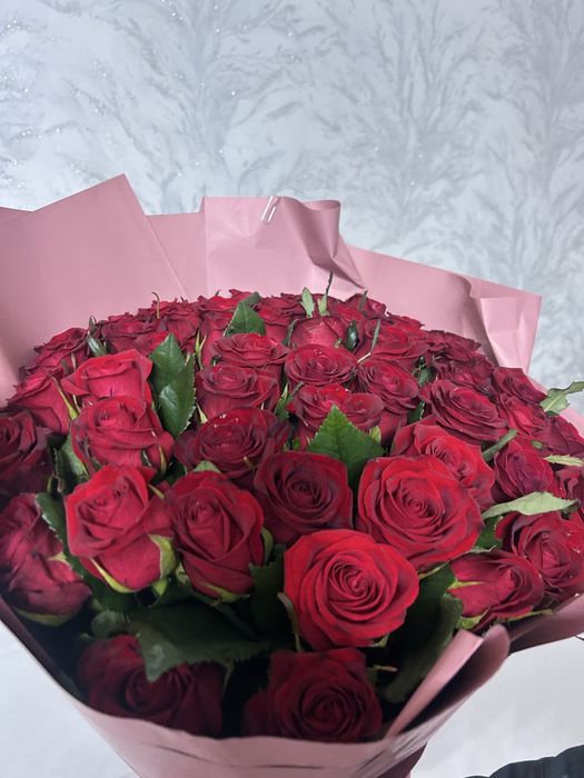 Свежий букет 55 роз