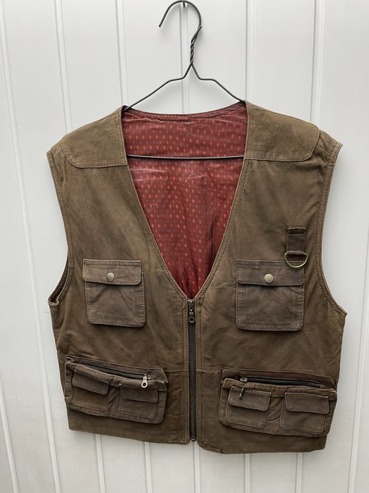 Vesta din piele intoarsa marime L