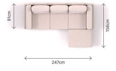 Светло сив модулен диван CLOOODS - 4 части от  Feydom