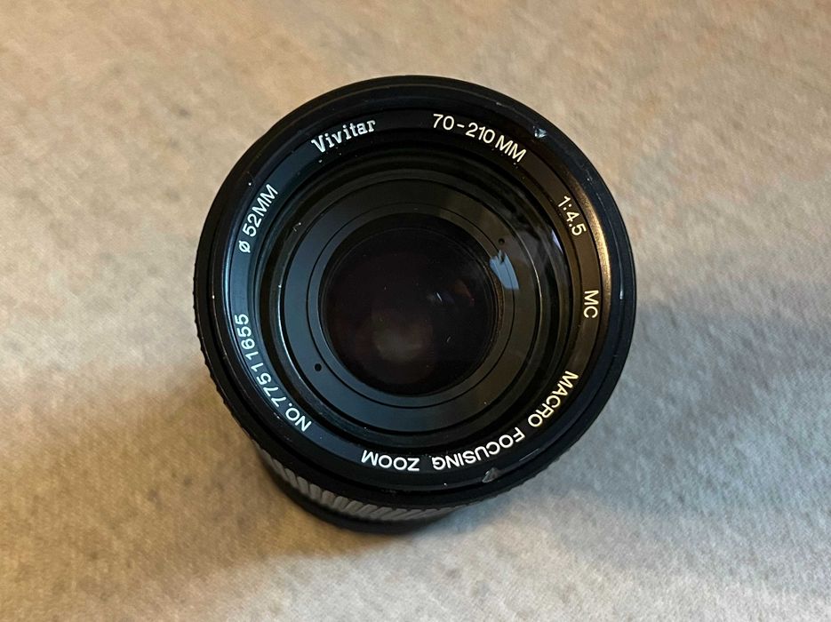Obiectiv Vivitar 70-210mm f4.5 MC Macro Focus montura Minolta MD