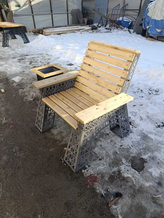 мебель для беседок, уличный камин