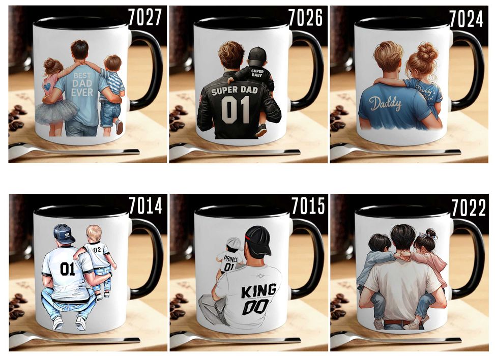 Чаши и тениски за ТАТКО по наш или Ваш дизайн, със снимка и/или надпис-персонализиран подарък за празници, за Коледа,за рожден ден,за всеки ден