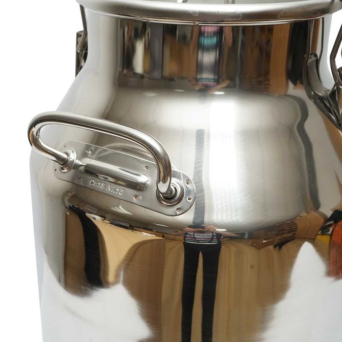Bidon inox pentru lapte, 40 litri cu mufa pentru robinet