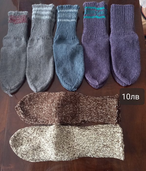 Нови  шити терлици и плетени чорапи