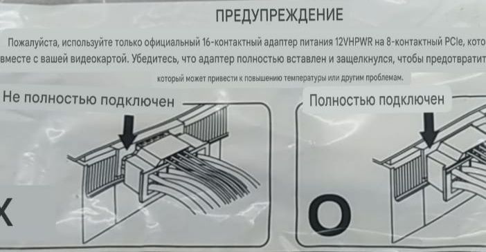 Переходник питания 12VHPWR.