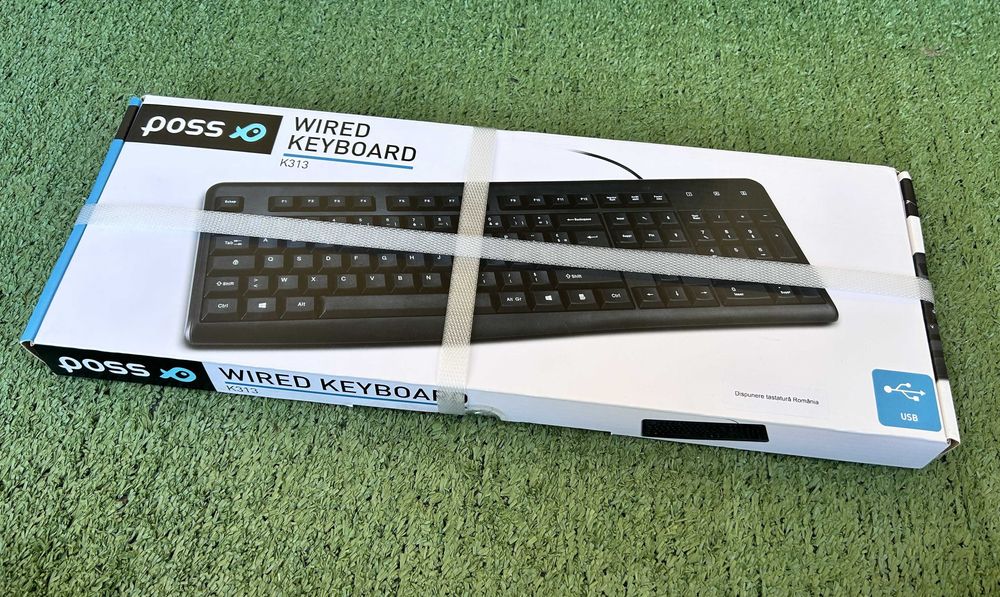 Tastatura cu fir Poss K313BK, Negru
