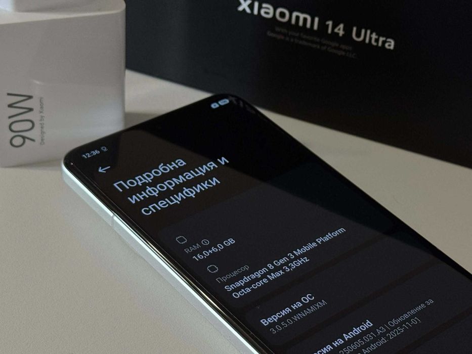 Бартер! Гаранция! Xiaomi 14 Ultra 512/16GB White (Бял)