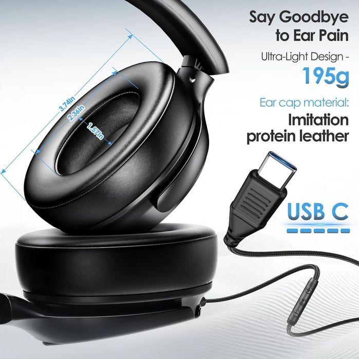 Căști gaming cu USB C - Anulare zgomot - Nou!