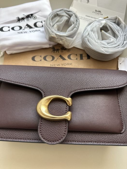 Дамска чанта Coach Tabby Shoulder Bag 26 в кафяв цвят