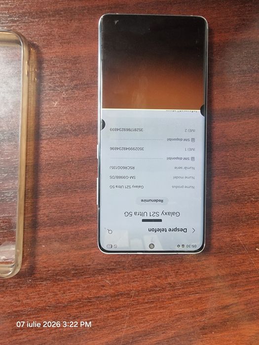 Samsung s21 ultra display spart, 256Gb, si 12Gb Ram
